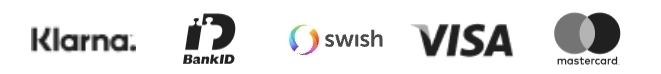 Klarna, Swish, VISA, Mastercard