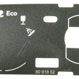 ETIKETT KONTROLLPANEL DW90.1 2-3K AUT BU UL4